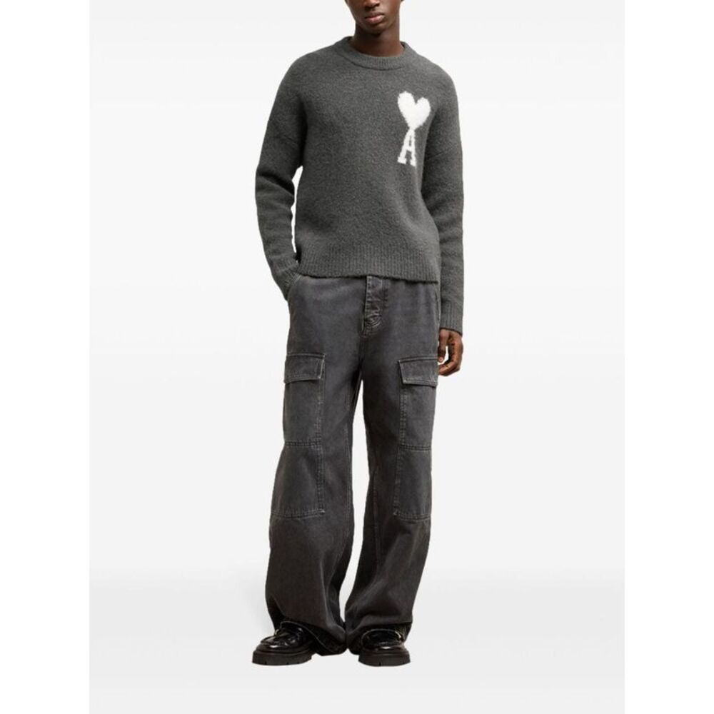 Ami Paris Men Ami De Coeur Wool Sweater - Picture 4 of 7